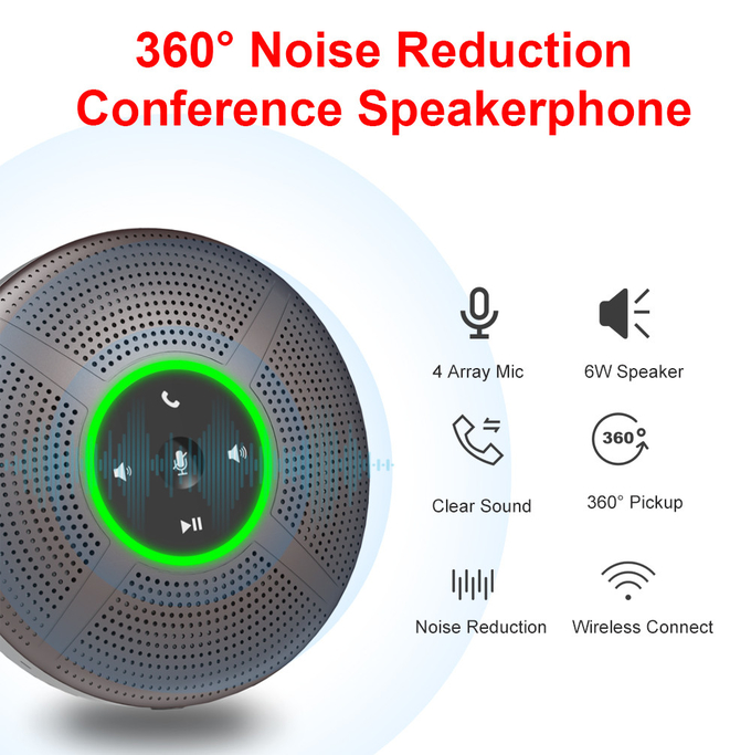 Conference Speaker Wireless Conference Microphone Speakerphone For Mobile Phone And PC