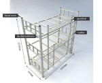 School Furniture Metal Bunk Bed Tribed Large Space Bed Bedroom Frame Heavy Duty