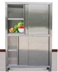 Commercial steel office furniture 4 lockers restaurant kitchen push-pull cabinet