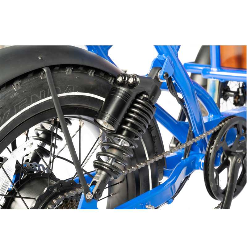 NO Foldable Three Wheel Cargo Tricycle E-bike for Food Delivery and Carrying Children