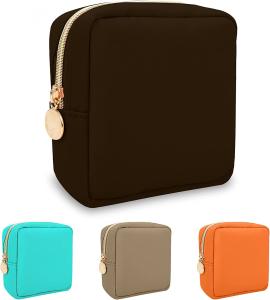 Wholesale Nylon Mini Makeup Bag for Purse, Preppy Small Cute Makeup Bag Cosmetic Zipper Pouch Purse, Waterproof Travel Coin Pouch from china suppliers