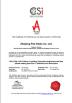 Zhejiang flat Glass CO.,LTD Certifications