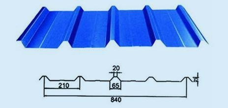 3kw High Speed Roof Panel Roll Forming Machine Using Galvanized Steel Coil