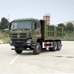 Dong Fong Green 6*4 RHD 430HP Dump Tipper Truck Rear Camera High Capacity Load