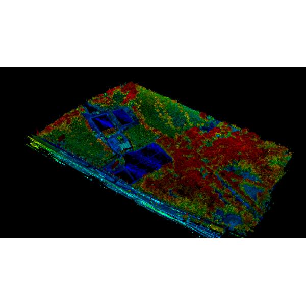 Uav Lidar Mapping Geosun GS-130X AGL 120m Built-In 26MP RGB Camera Strong Penetration Power Line Forestry Surveying
