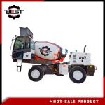 Bidirectional Driving Mobile Concrete Mixer Truck For Road Construction
