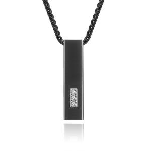 Wholesale Fashion Jewelry Men's Cuboid Stainless Steel Necklace Stainless Steel Cross Pendant Chain Necklace for Men Women 22-24 Inches from china suppliers