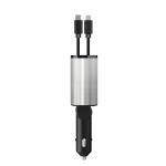 Compact 139*65*34.5mm Car Charger with 2 USB Part Output 5V/2.4A