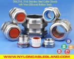 304, 316, 316L Stainless Steel PG Cable Glands IP68 Watertight Metal Compression