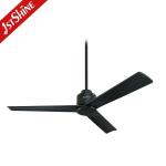 52 Inch Metal Wood Indoor Decorative Ceiling Fan with 5 Speeds and Natural Wood