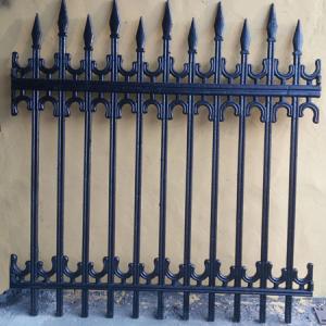 Wholesale Antique Decorative Iron Fence / Pedestrian Safety Barrier Custom Metal Fence from china suppliers