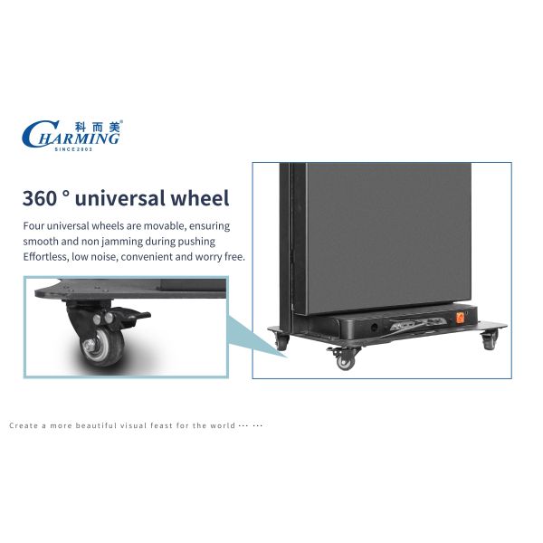 Newly Designed Seamless Splicing LED Poster Display Screen Movable Suitable for Airport Cinemas