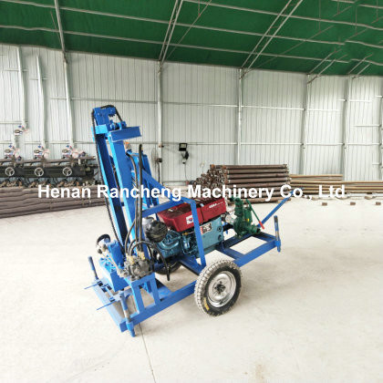 High Performance Portable Water Well Drilling Rig 150m Depth & 450mm Borehole Diameter
