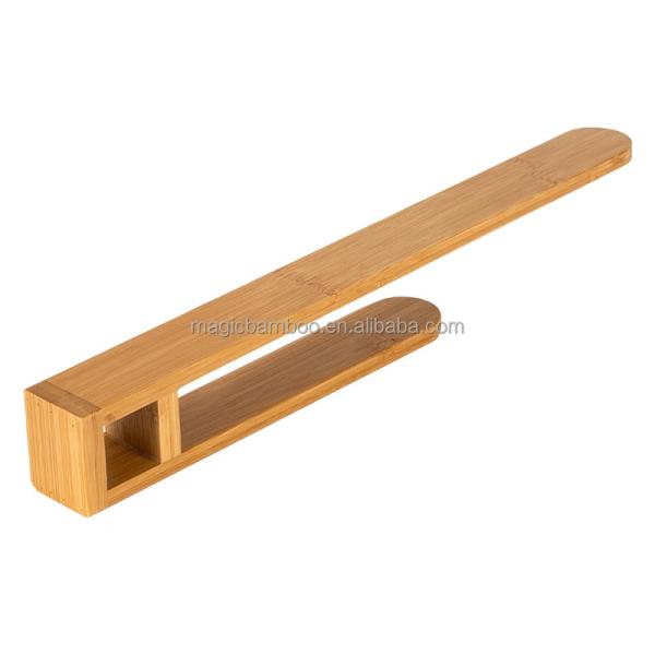 Self Adhesive Bathroom Storage Rack Bamboo Towel Rack Holder No Drilling