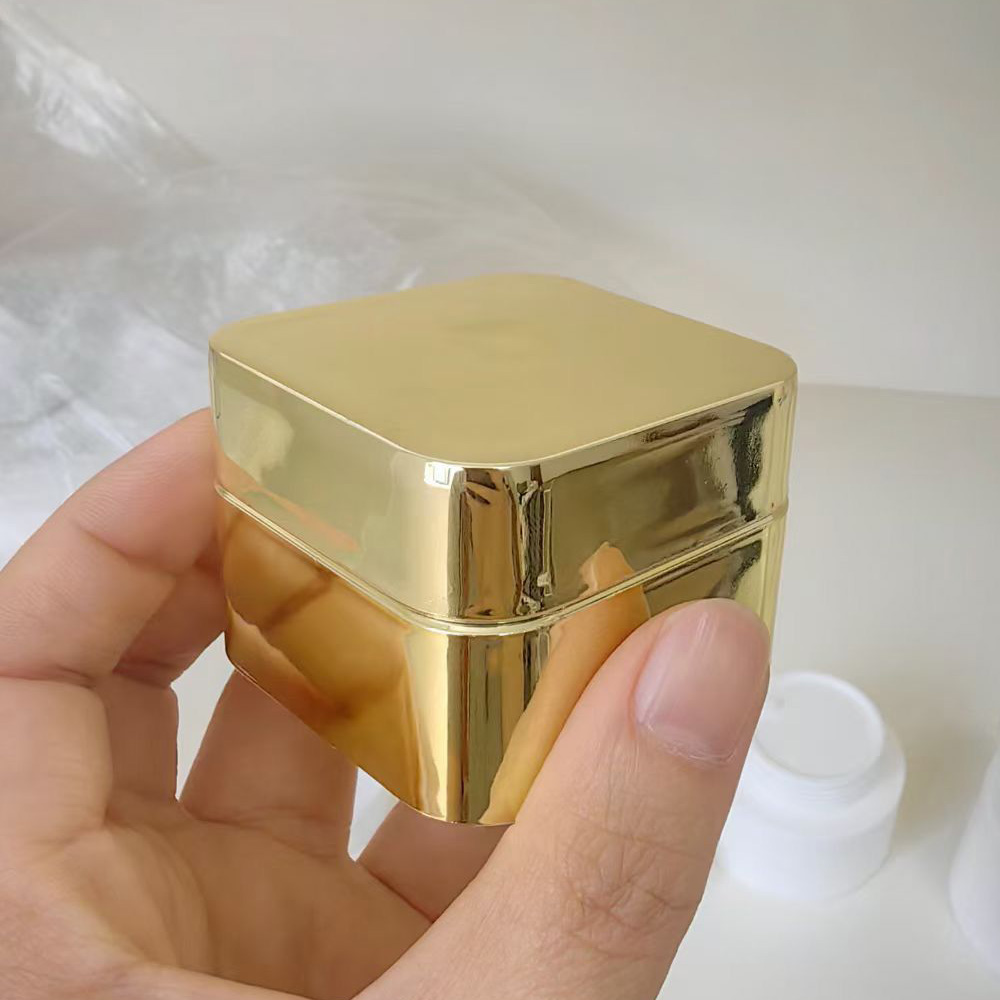 OEM/ODM Acceptable 1oz 2oz 5g 10g 20g 30ml 50ml Gold Lid Empty Plastic PP Nail Gel Jar for Screen Printing