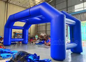 China Inflatable Arches Blue PVC Outdoor Blow Up Advertising Arhway on sale
