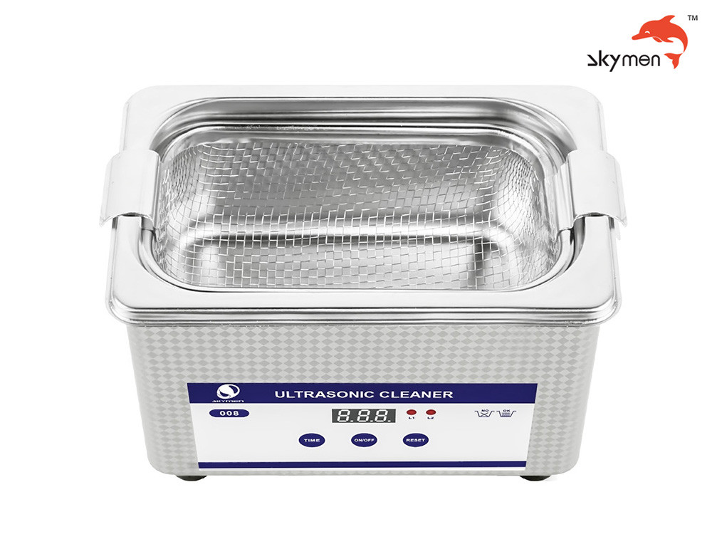 40KHz Industrial Ultrasonic Cleaner 0.8L 60W For Contact Lens / Glass Shaver