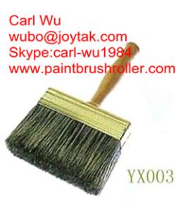 Wholesale Natural pure bristle Chinese bristle synthetic mix shed fence paint brush wood handle plastic handle 4 inch WB-005 from china suppliers