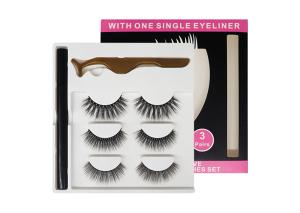 Wholesale 22mm Self Adhesive Eyeliner For Eyelash Real Fluffy False Eyelashes from china suppliers