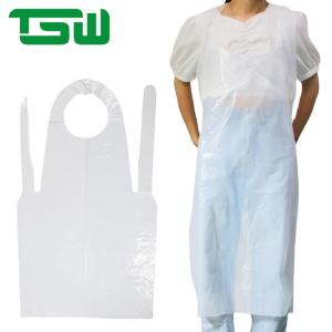 Wholesale Tie On PE CPE Waterproof Disposable Aprons 72x1125cm from china suppliers