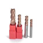 Dia 4mm HRC55 Tungsten Carbide End Mill Square DLC Coated End Mills