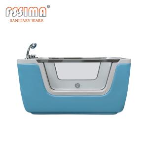 Wholesale 1480mm Jacuzzi Small Whirlpool Bathtub For Babies Kid Spa Freestanding from china suppliers
