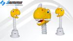 Coin Operated 9D Virtual Reality Simulator Movie Player Kids Dinosaur Head