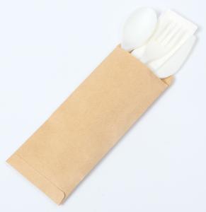 Wholesale Eco Friendly Disposable Utensils , Disposable Cutlery Kit In Envelope Wrapper from china suppliers