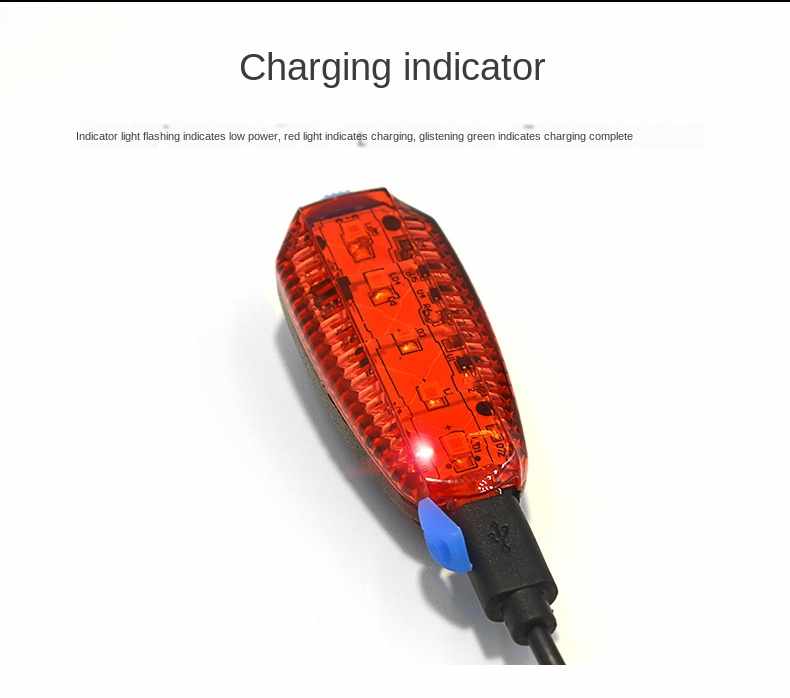 New Arrival Night Safety Alarm Usb Bike Tail Light Headlamp Mountain Bike Taillight