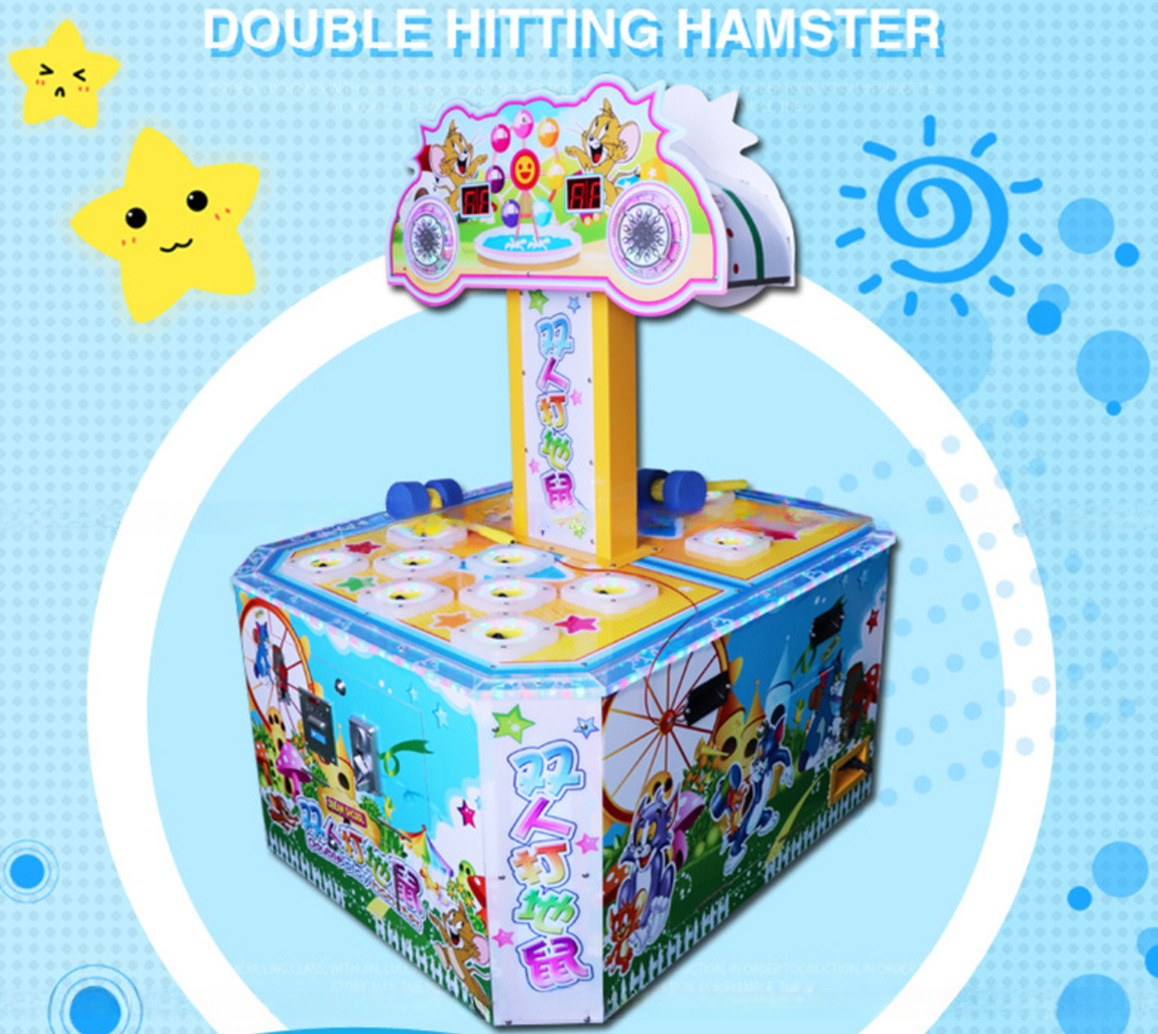 Indoor Amusement Coin Operated Arcade Whack a Mole Hitting Mouse Hammer Game Machine For shopping mall