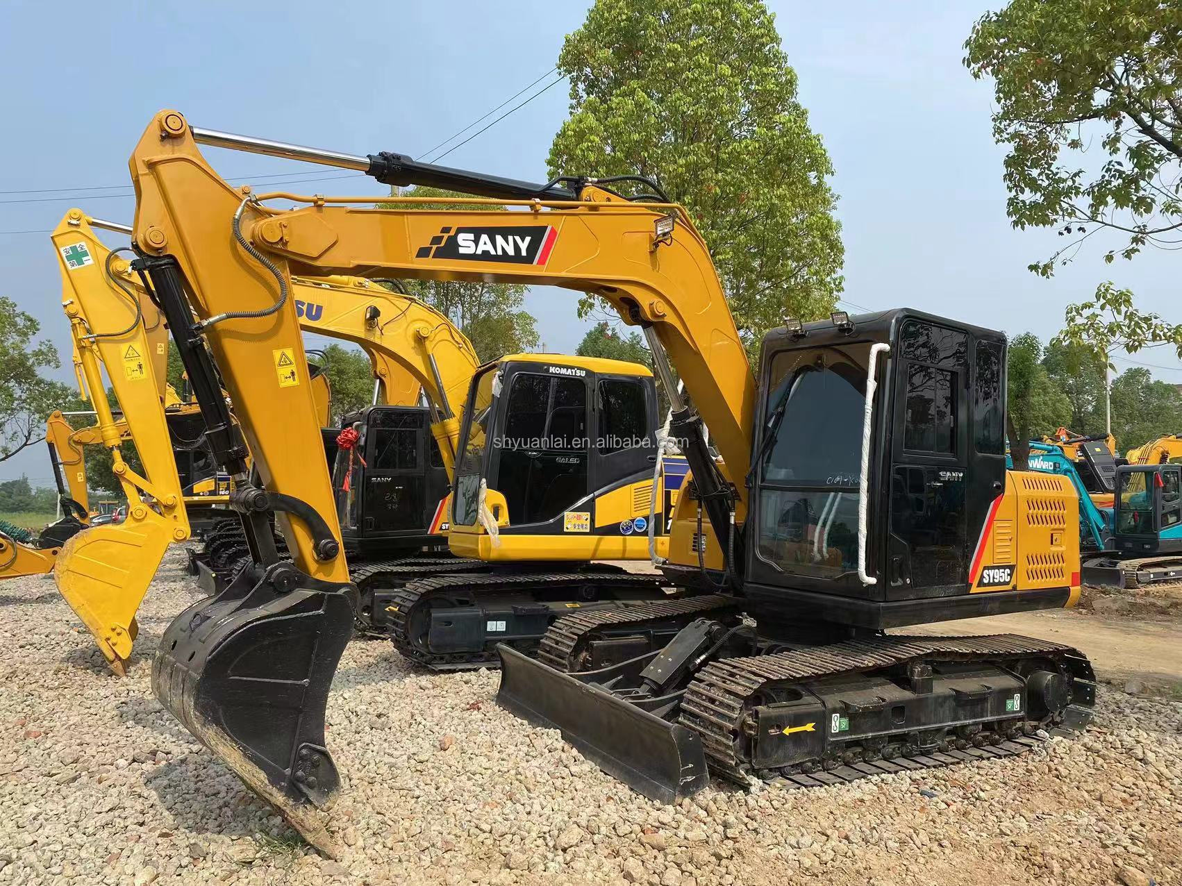 53.8KW Original Color Sany Used Excavator 95c for Construction