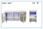 Glass Doors Large Fridge Freezer , R404A Refrigerant Blue Light Refrigerators