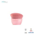 Pink Synthetic Hair Individual Makeup Brushes With Plastic Tube