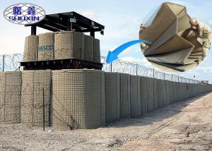 China Collapsible Cells Connected Hot Dipped Galvanized HESCO Defensive Barrier on sale