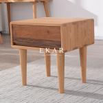 European Bedroom Furniture 4 Legs Wooden Bedside Night Stand Tables
