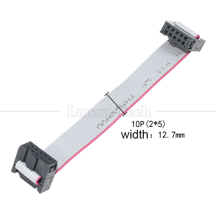 6 8 10 12 14 16 18 20 24 26 30 32 34 40 50 60 64 PIN 1.27mm Pitch IDC 2.54mm 2.0mm Connector Grey Flat Ribbon Wire Cable