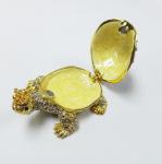 Fashion Wholesale Metal Crystal turtle trinket box Metal crown turtle trinket