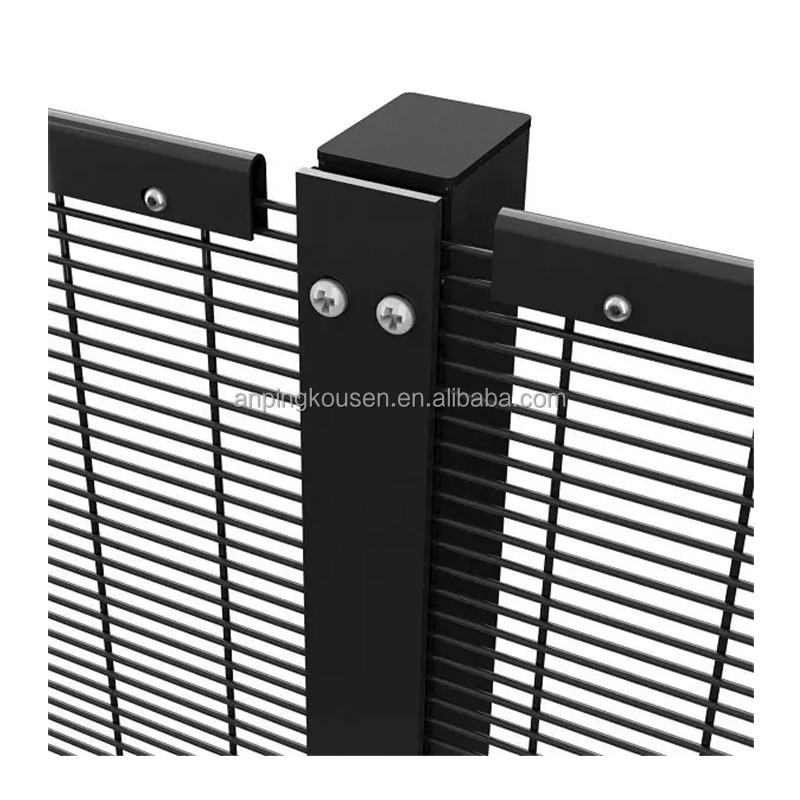 High Security Durable 358 Clear Vu Anti Climb Fence with Pvc Coated Steel Construction