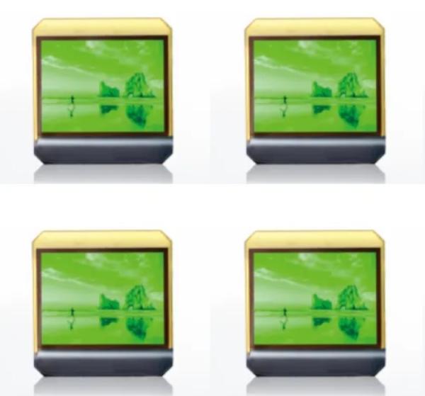 Active Area 20.1mm×15.15mm Cell Phone OLED Screen designed with Square Color