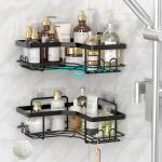 Waterproof Rustproof Wall-mounted Strong Adhesive Shower Organizer Shelf for