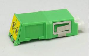 Wholesale Fiber Optic adapter LC/APC DX adapter with integrated plastic shutter short flange from china suppliers