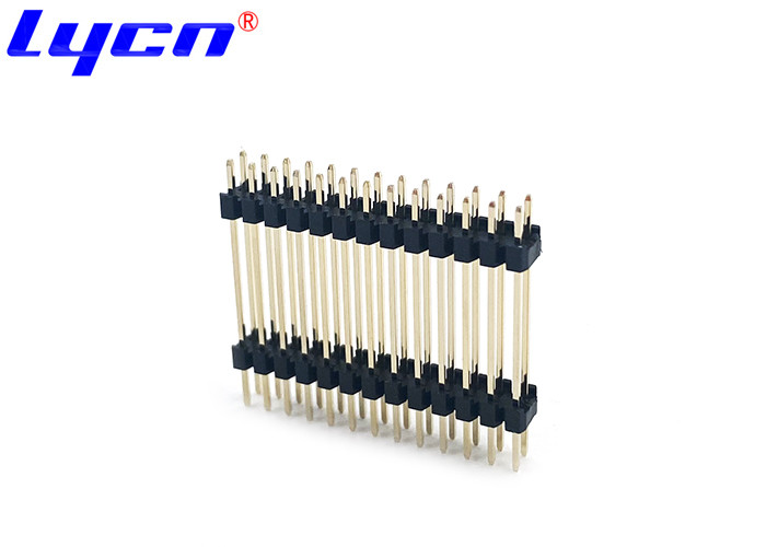 Straight DIP Pin Header Connectors Male 2.0mm Pitch Gold Plated