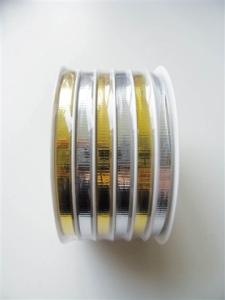 Wholesale Crimpled Metallic Metallic Curling Ribbon Roll 5mm 6m Ribbon Spool Packed With Shrink Film from china suppliers