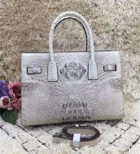 Wholesale Exotic Genuine Alligator Skin Women Working Totes Large Shoulder Bag Authentic Crocodile Leather Lady Top-handle Handbag from china suppliers