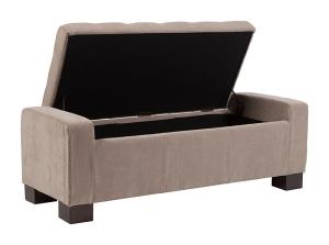 Wholesale folding household furnitures home shoes storage ottoman box tufted bench with hydraulic hinge from china suppliers