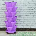 Stackable Planter, Vertical Garden Planter, Strawberry Planter, Indoor/Outdoor,
