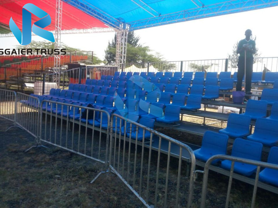 Layer Steel Bleachers Mobile Grandstand Folding Bleachers with stadium seats