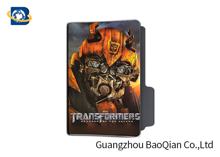 Transformers 3D Lenticular Printing Service , Plastic Document Folder Flip Effect