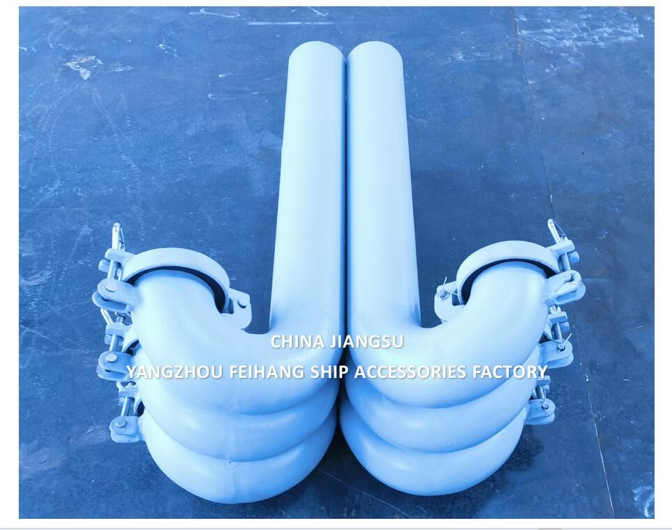 Mrine Deck Round Goose Neck Ventilation Diameter 100mm, AB Type, With Flap Valve (Goose Neck Shall Be Closable)