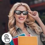 1080P Bluetooth Video Sunglasses With UV Protection Safety Lenses Music Photo
